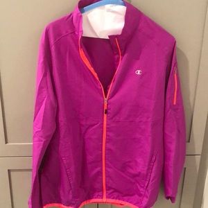 Champion Women’s Fuchsia and Neon Zipup Large